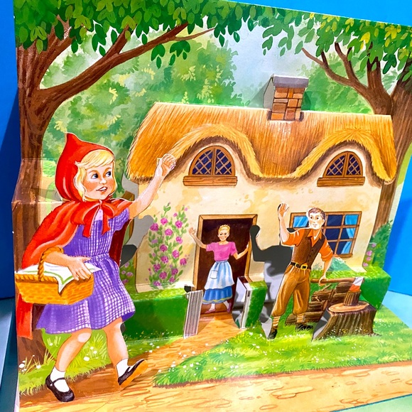 LITTLE RED RIDIND HOOD VTG 1999 PoP-UP HARDCOVER BOOK BY GRANDREAMS LIMITED - Picture 2 of 15